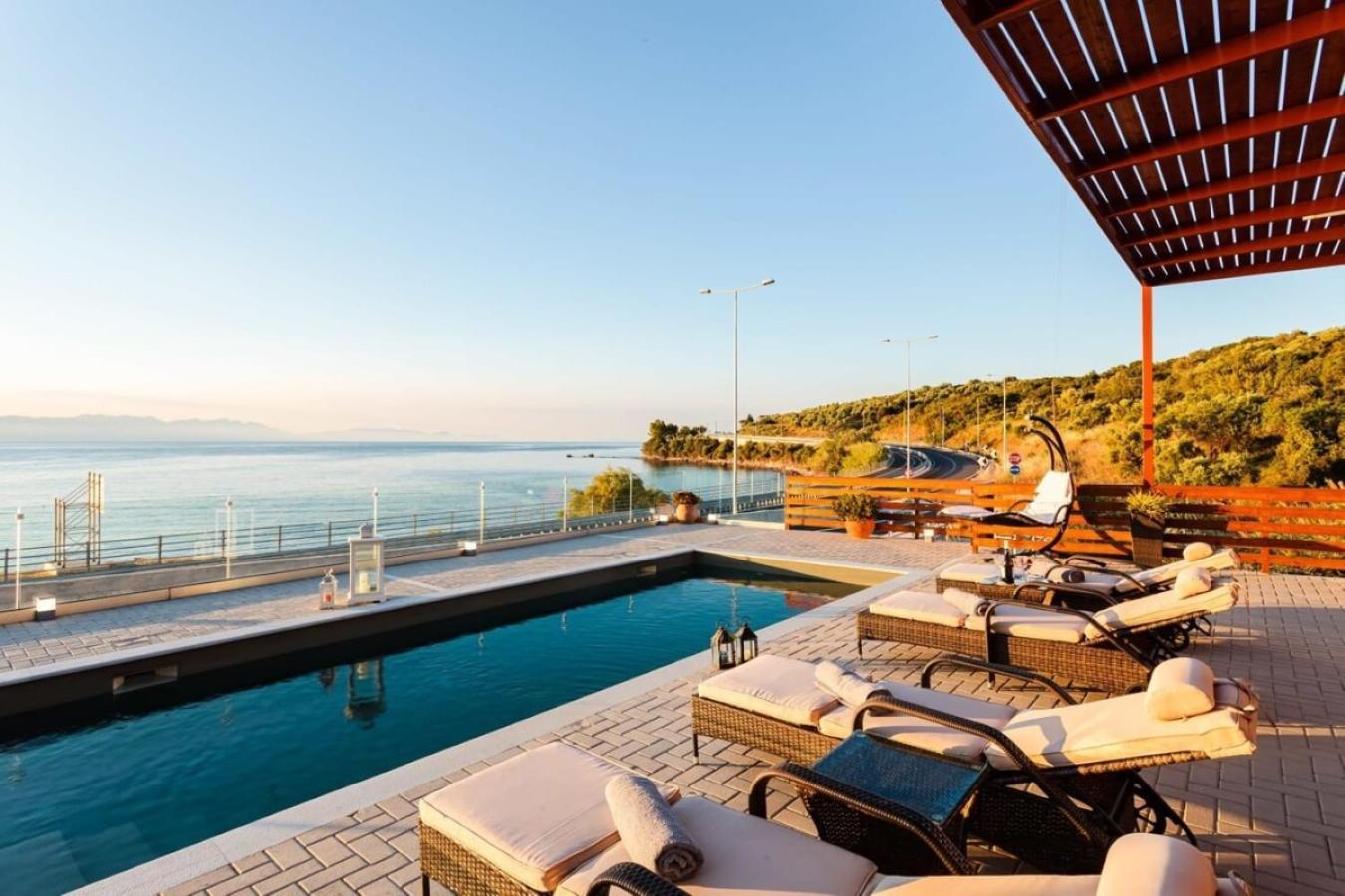 Seaside Summer Bliss - Aurora Luxury Pool Paradise Petalidi Exterior photo