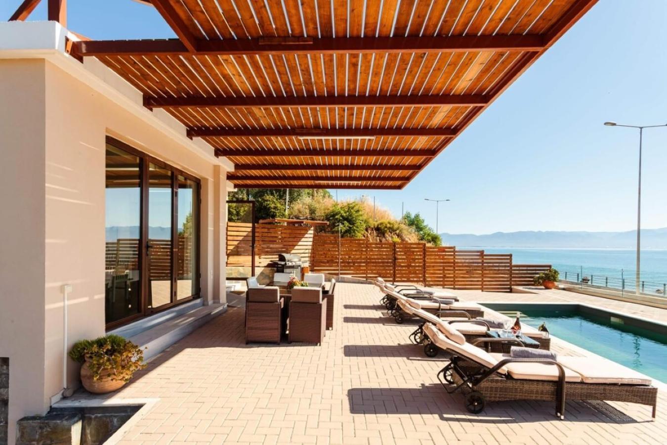 Seaside Summer Bliss - Aurora Luxury Pool Paradise Petalidi Exterior photo
